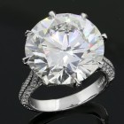  17.13cttw Brilliant Cut Diamond Platinum Ring